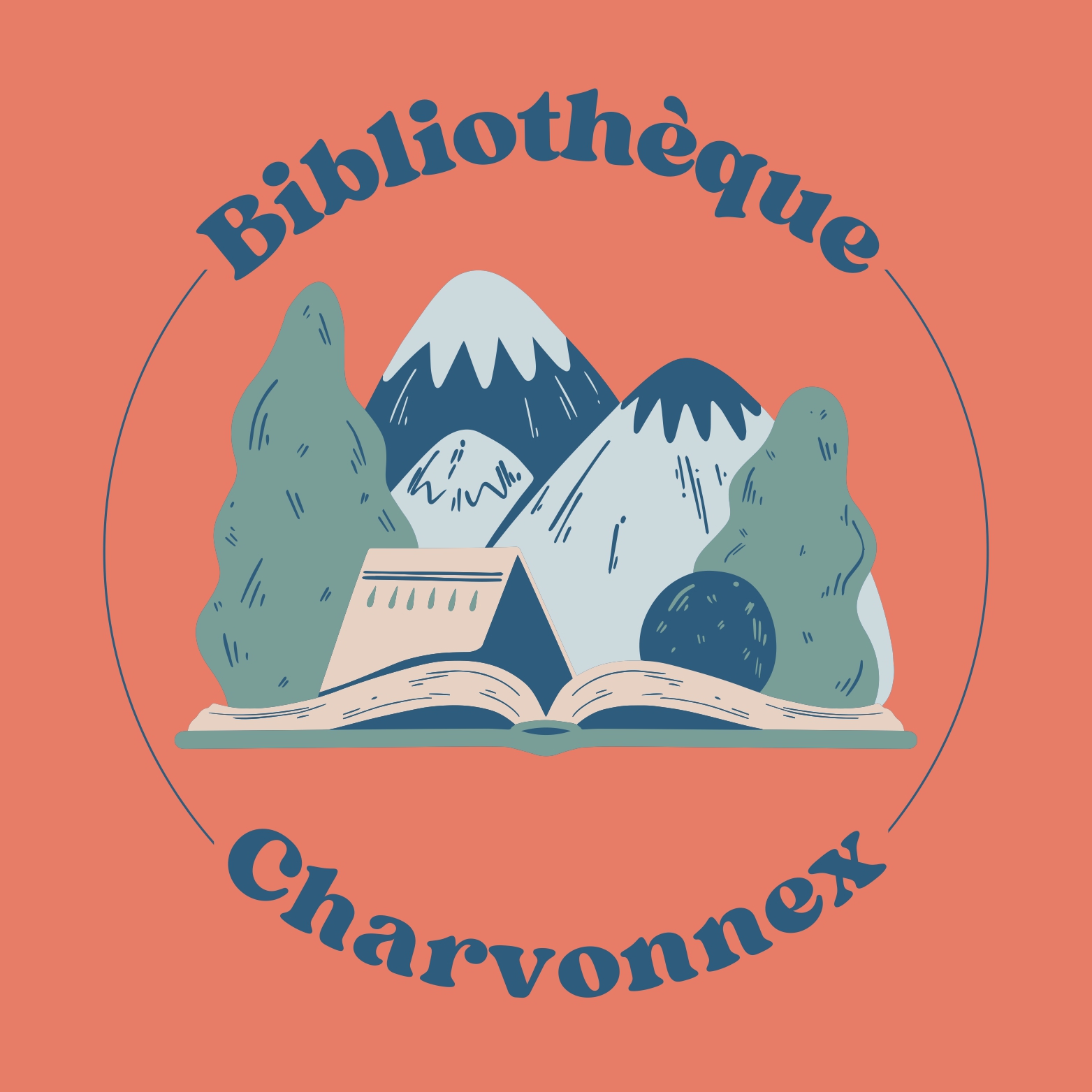 logo bibliotheque charvonnex